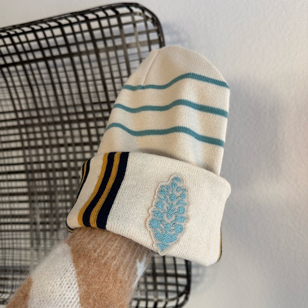 Free people American needle logo stripe beanie - Picture 4 of 6